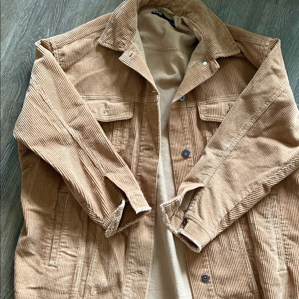 Zara boyfriend corduroy  jacket
